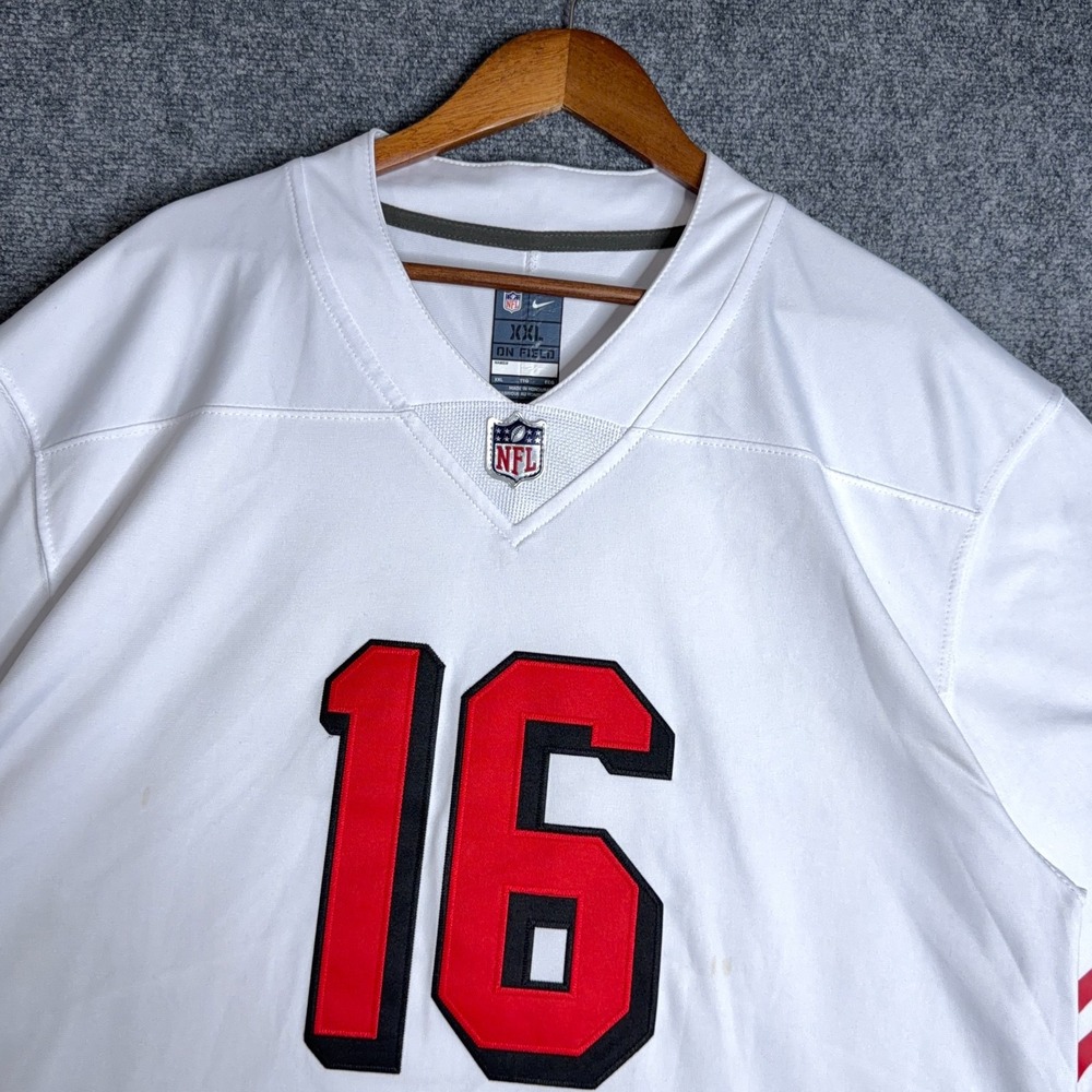 Nike Joe Montana San Francisco 49ers Jersey 2XL White Stitched On Field Elite